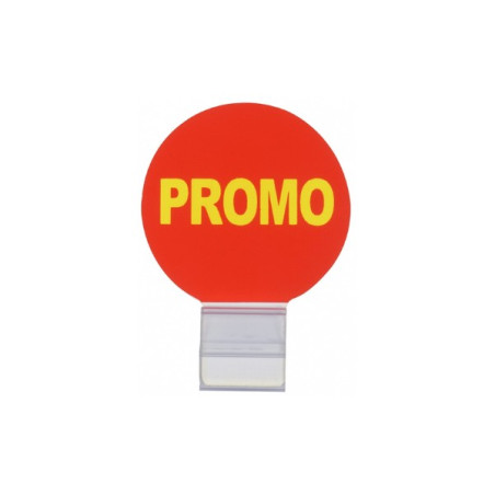 Promo badge con clip de sujeción de cristal x 25 u - AC000006