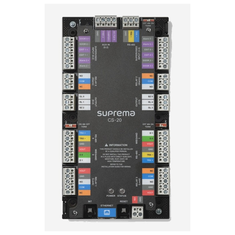 Suprema CoreStation 20 - Controlador puertas centralizado CS20 | Kimaldi Suprema CoreStation 20 - Controlador puertas centralizado CS20 | Kimaldi